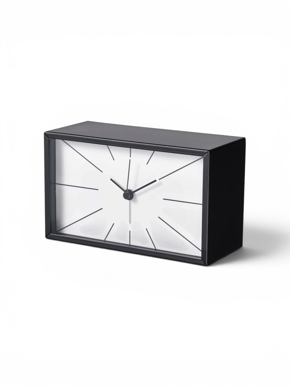 Ikea MYGGJAGARE Alarm clock,Steel/black, 6x 4x 2 ¾ " BRAND NEW